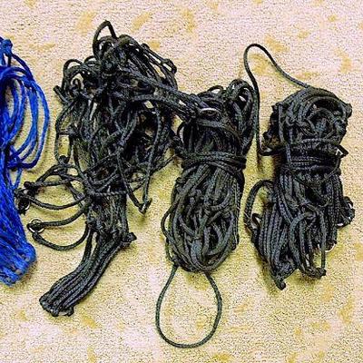 Lot 22: Five Nylon Rope Slow Feed Hay Horse Fodder Drawstring Bags