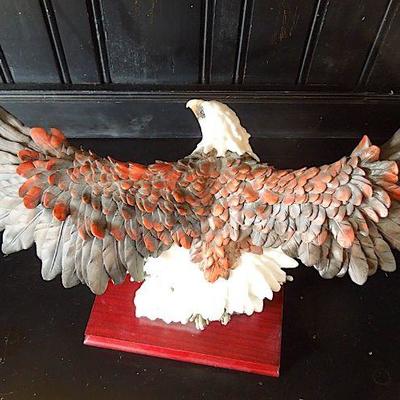 Lot 34: MONTEFIORI Collection Italy 21in Wingspan Bald Eagle 