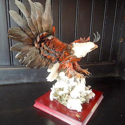 Lot 34: MONTEFIORI Collection Italy 21in Wingspan Bald Eagle 