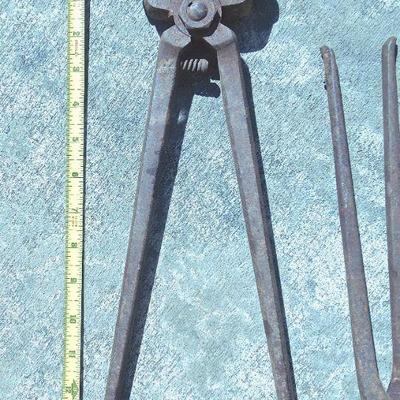 Lot 38: Hoof Nipper, Clincher, and Driving Hammer