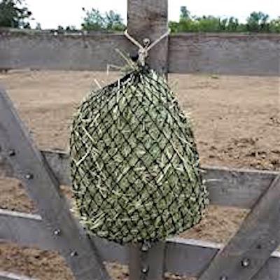 Lot 22: Five Nylon Rope Slow Feed Hay Horse Fodder Drawstring Bags