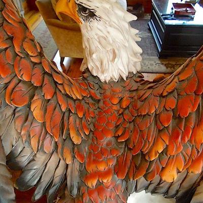 Lot 33: De Capoli Collection Italy Signed Bald Eagle 26in 