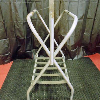 Lot 24: Horse Saddle Rack Stand Folding Storage Metal Saddle Tack Stable