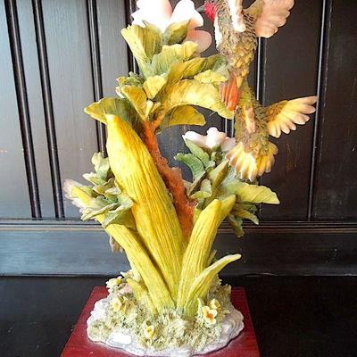 Lot 31: MONTEFIORI Collection 17" Three Hummingbirds Statue