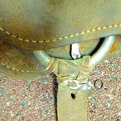 Lot 12:  14.5" Western Trail  Pleasure Tooled Saddle Suede and Leather