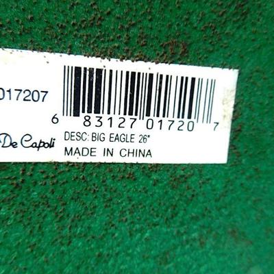 Lot 33: De Capoli Collection Italy Signed Bald Eagle 26in 