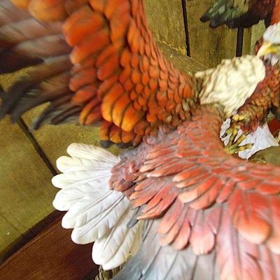Lot 36: MONTEFIORI Collection 25in Fighting Bald Eagles Above a Branch