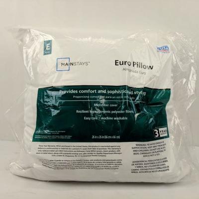 1 Euro Pillow, Pkg Open - New
