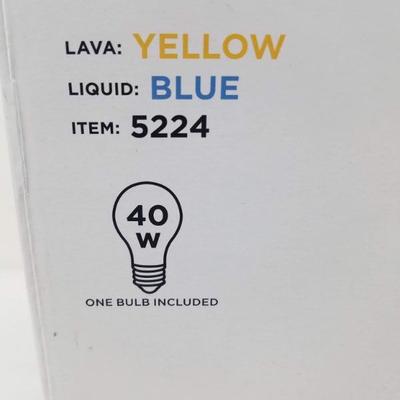 Lava Lamp Yellow/Green & Blue - New