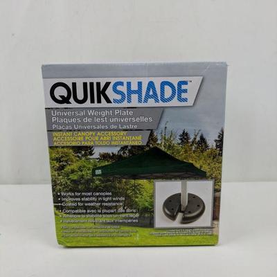 Universal Weight Plate, Instant Canopy Accessory, Quik Shade - New