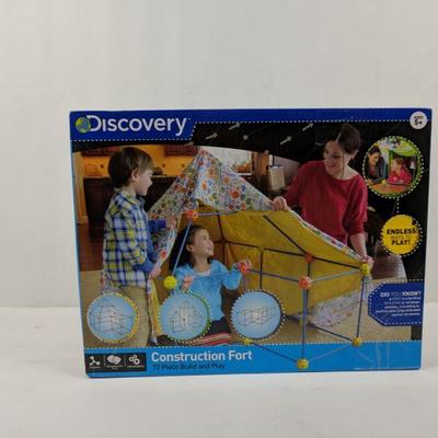 Discovery Construction Fort, 72 PC Build & Play, Ages 5+, Open Box - New