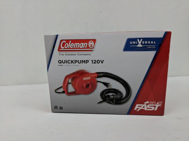 Quickpump 120V, Coleman, Universal Airbed Pump New