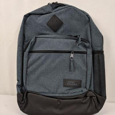 Genuine Dickies Varsity Backpack, Grey/Black, 17.5