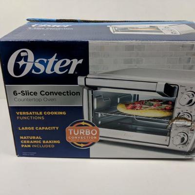 6 Slice Convection Countertop Oven, Oster, Open Box - New
