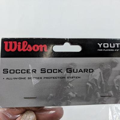 2 Youth Soccer Sock Guard Sets, For Players 4'2