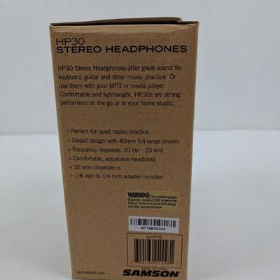 Stereo Headphones, Samson, Kid Volume Limiting Headphones, HP30 - New