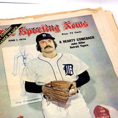 1971-74 The Sporting News Vintage Sport Newspaper Lot of 18 - L-013