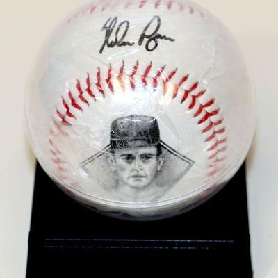 Nolan Ryan Commemorative Baseball in Case - New - L-006