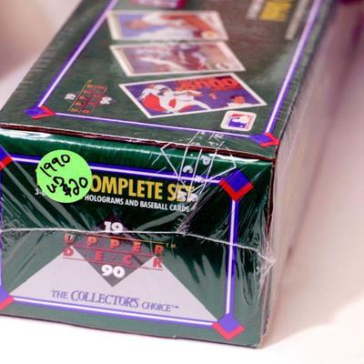 1990 Upper Deck Baseball Cards Factory Set Sealed Box w/Logo Holograms - D-003