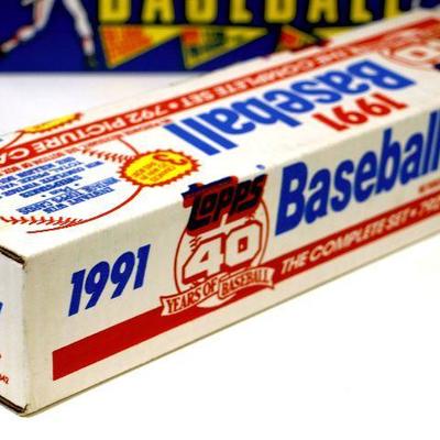 1991 Topps Baseball Cards MLB Factory Complete Set Sealed Box 792 Cards - D-025