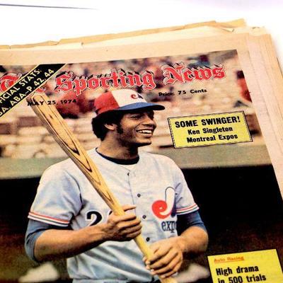 1971-74 The Sporting News Vintage Sport Newspaper Lot of 18 - L-013