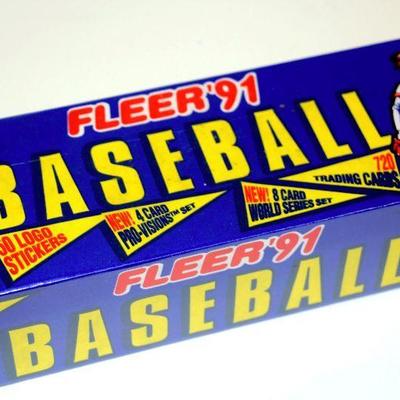 1991 FLEER Baseball Cards Factory Complete Set Sealed Box 720 Cards - D-031