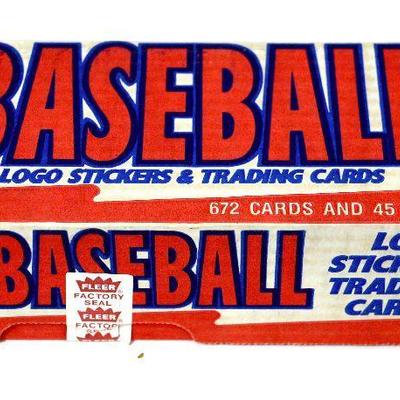 1990 FLEER Baseball Cards Factory Complete Set Sealed Box 572 Cards - D-035