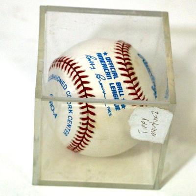 Tippy Martinez Autographed Baseball Orioles - Original Hand Signed - L-008