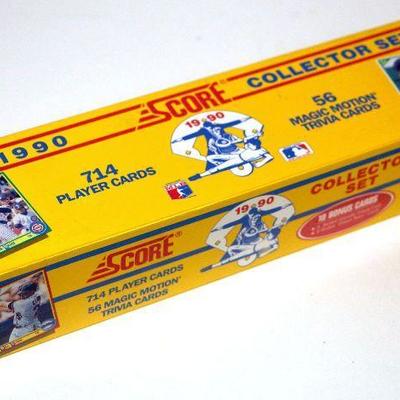 1990 SCORE Baseball Cards Factory Complete Set Sealed Box 714 Cards - D-034