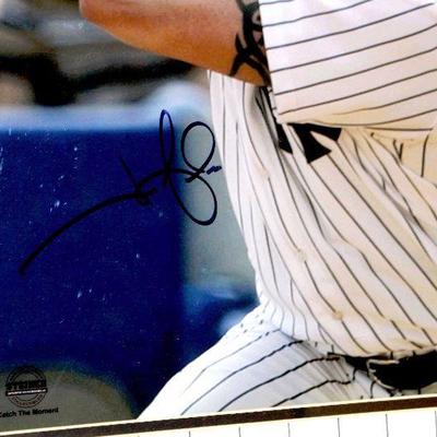 JASON GIAMBI Autographed Photograph in Frame with Steiner COA - D-047