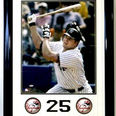 JASON GIAMBI Autographed Photograph in Frame with Steiner COA - D-047