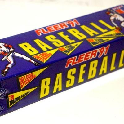 1991 FLEER Baseball Cards Factory Complete Set Sealed Box 720 Cards - D-031