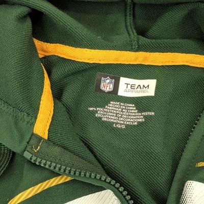 Large Green Bay Packers Zipper Hoodie