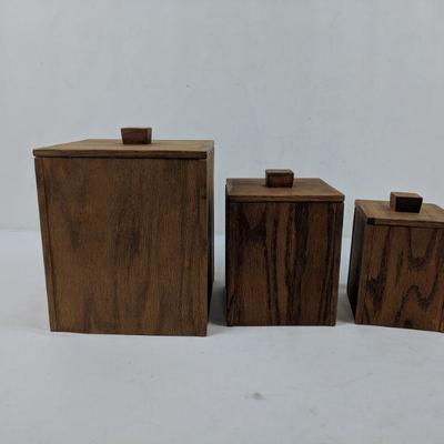 Vintage Stacking Wood Containers