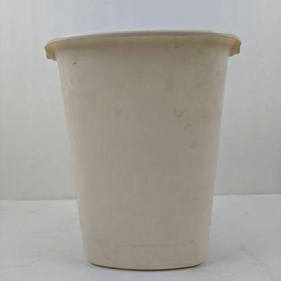 Ivory Garbage Can