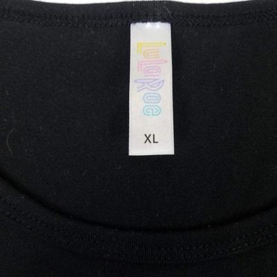 LuLaRoe Lynnae Long Sleeve T-Shirt, Black, Women's Size XL