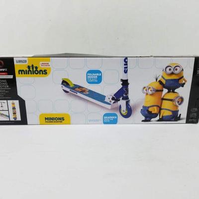 Minions Folding Scooter. Includes Box, Shows Signs of Use