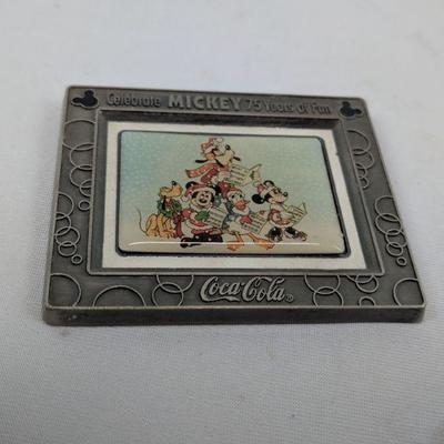 Set of 2 1989 Disney Christmas Enamel Christmas Card Pins