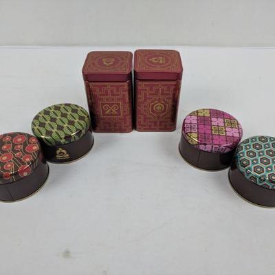 6 Teavana Tea Tins