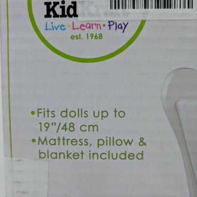 kidkraft tiffany bow doll cradle