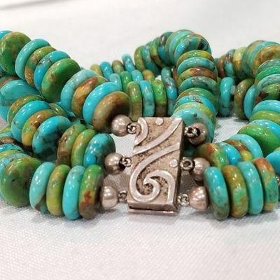 Sterling and turquoise bracelet