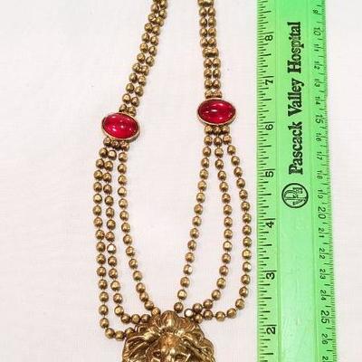 Vintage necklace and shoe clip set