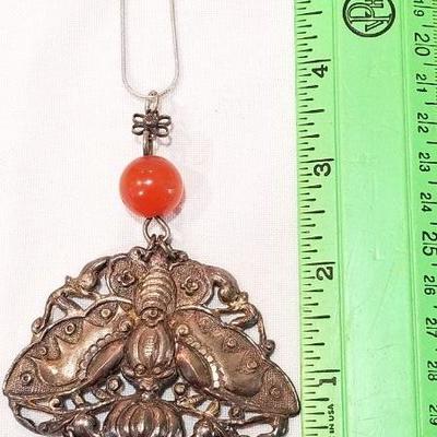 Vintage large pendant necklace