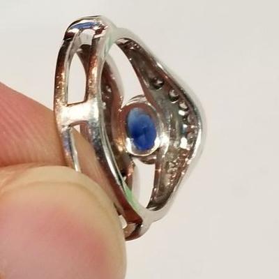 14k Saphire diamond ring. Inv# 10
