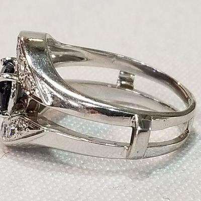 14k Saphire diamond ring. Inv# 10