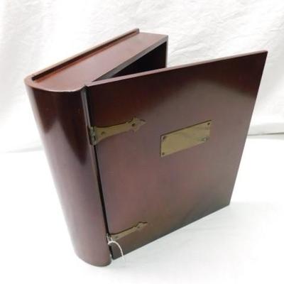 New Wood or Book Case or Box with Brass Fixtures 12