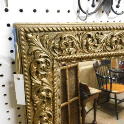 Composite Frame Faux Wood Mirror 25