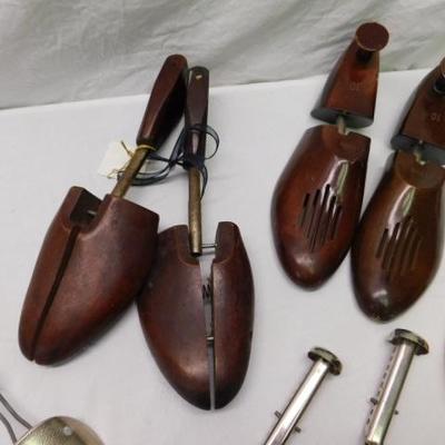 Vintage Wooden and Metal Shoe Stretchers