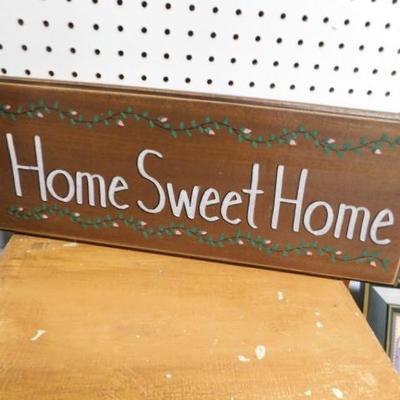 Large Home Sweet Home Painted Wood Sign 19