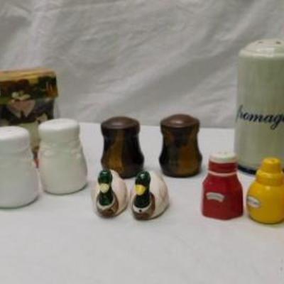 Collection of Ceramic Shakers and Jam Jars